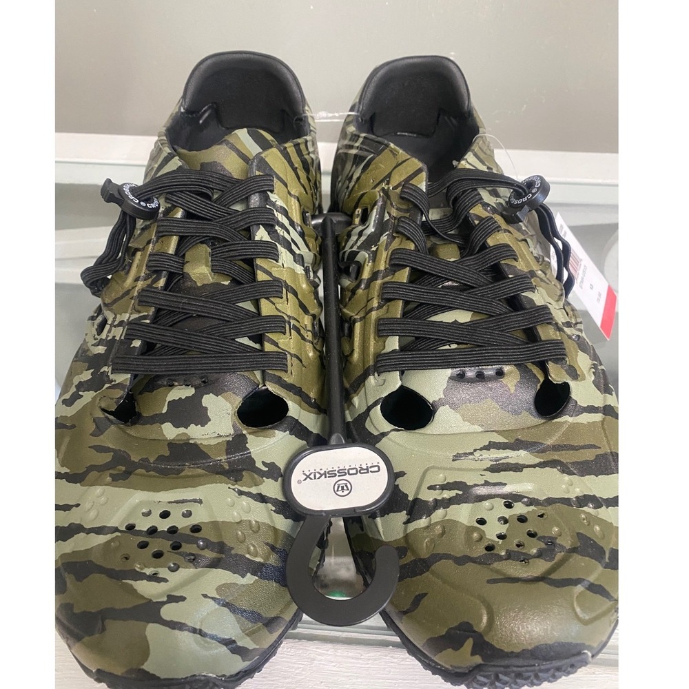 Crosskix 2.0 Tiger Camo Men 13 Water Shoes Athletic Hybrid Green Black BTMA-US13